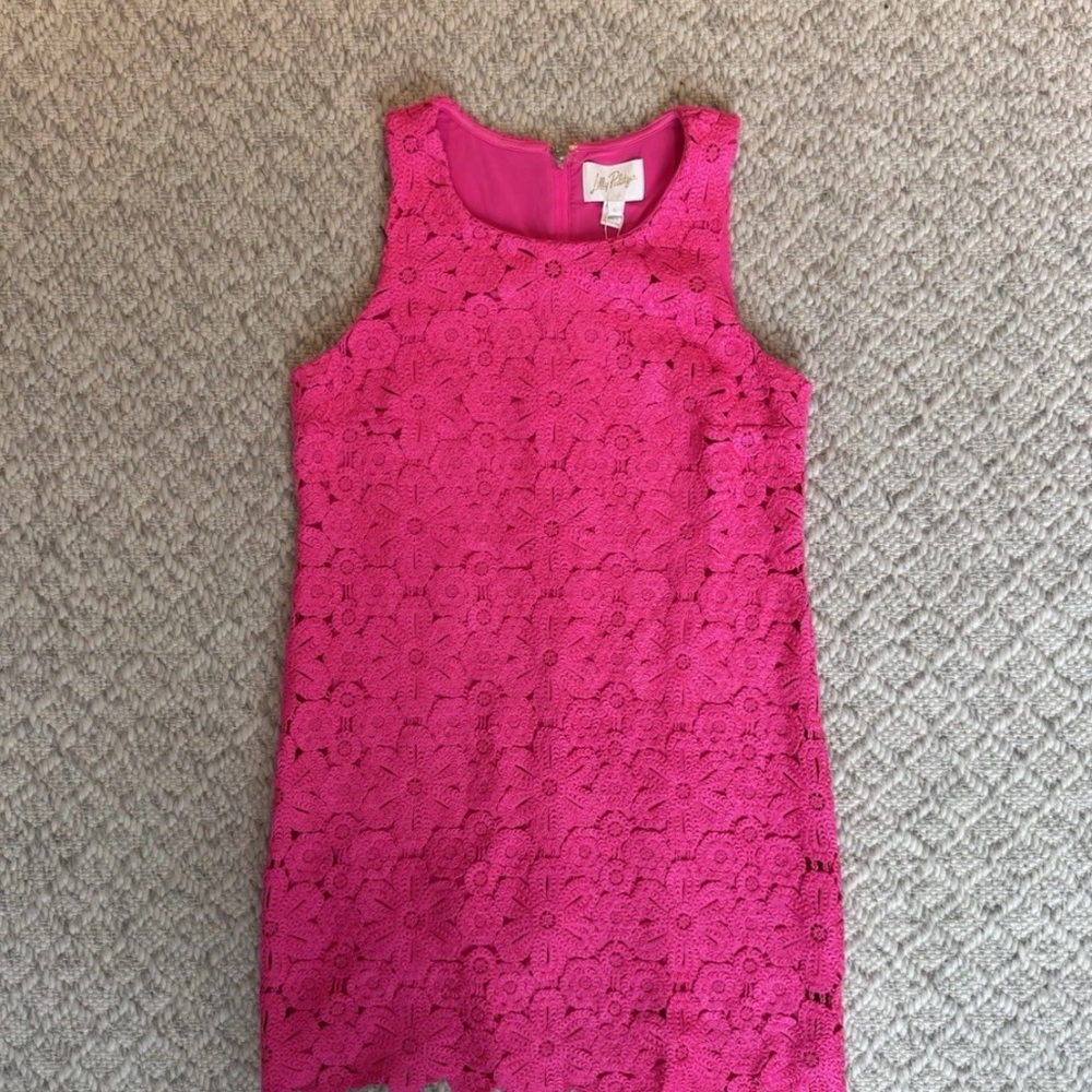 Nwt Lilly Pulitzer crochet knit pink size small